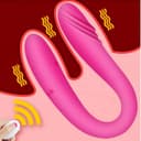 DOUBLE ENDED Kablosuz Kumandalı G-Spot Uyarıcı Bükülebilir Çift Taraflı Kullanılabilir Vibratör 3