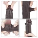 24 CM Hareketli Deri Ultra Yumuşak Çift Katmanlı Zenci Penis - Sliding Skin Dual Layer Dong 1