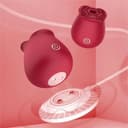 10 Farklı Emiş Modlu Kırmızı Gül Vibratör 5