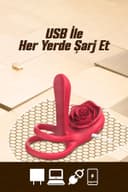 Rabixy Klitoris ve G Noktası Uyarıcı Pembe Penis Halkası 5
