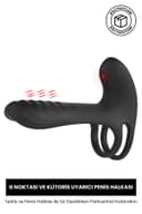 Rabixy Klitoris ve G Noktası Uyarıcı Siyah Penis Halkası 1
