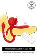 Yalama Modlu Titreşimli Penis Halkası ve Anal Titreşim Cihazı 1