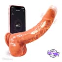 Rabixy 22 cm Mobil Uygulamalı Dildo Gerçekçi Vibratör 1
