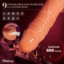 Rabixy 22 cm Mobil Uygulamalı Dildo Gerçekçi Vibratör 3