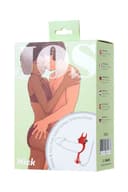 JOS NİCK Kuyruklu Penis Halkası, silikon, kırmızı, 13,5 cm 1