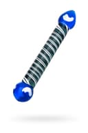 Sexus Glass Çift Taraflı Cam Dildo, mavi, 21 cm 4