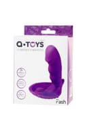 A-Toys Giyilebilir Vibratör Klitoral Uyarıcı Tıbbi Silikon Mor 12 cm 1