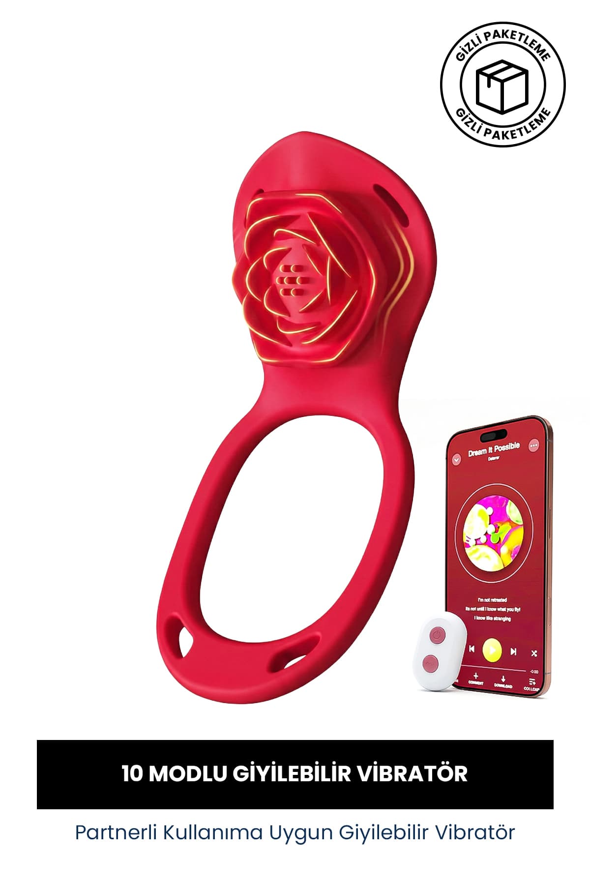 Rabixy Harness Vibratör Giyilebilir Vibratör Partnerli Kullanıma Uygun 9 Modlu Mobil Uygulamalı