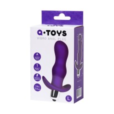 A-Toys by TOYFA Kamet Anal Vibro Plug, Beden L, silikon, mor, 14 cm