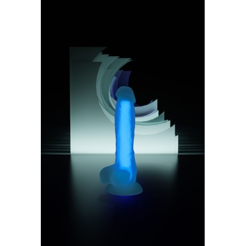 Beyond 18cm Gece Mavi Parlayan Dildo Şeffaf - Matt Glow