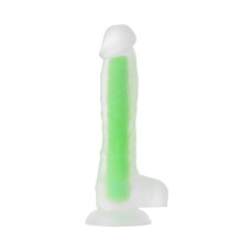 Beyond 18cm Gece Yeşil Parlayan Dildo Şeffaf - Matt Glow