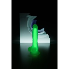 Beyond 18cm Gece Yeşil Parlayan Dildo Şeffaf - Matt Glow