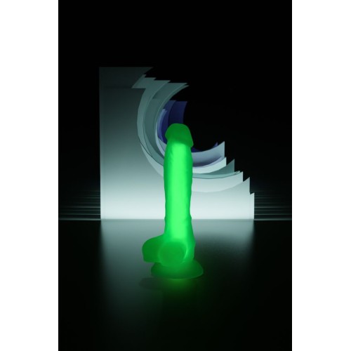 Beyond 18cm Gece Yeşil Parlayan Dildo Şeffaf - Matt Glow