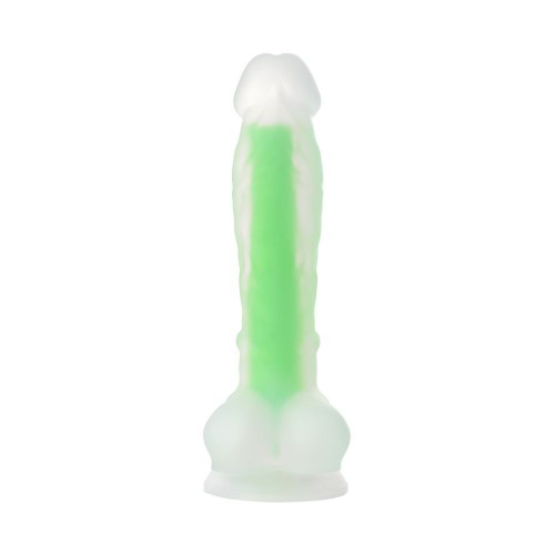 Beyond 18cm Gece Yeşil Parlayan Dildo Şeffaf - Matt Glow