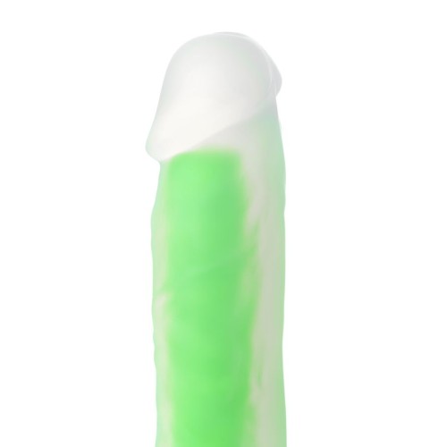 Beyond 18cm Gece Yeşil Parlayan Dildo Şeffaf - Matt Glow