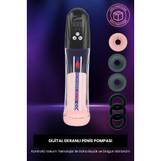 Dijital Ekranlı Sulu Susuz Penis Pompası & Mastürbatör