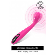 Esnek Bükülebilir Pembe Vibratör