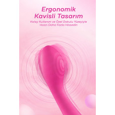 Esnek Bükülebilir Pembe Vibratör