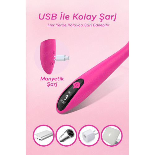 Esnek Bükülebilir Pembe Vibratör