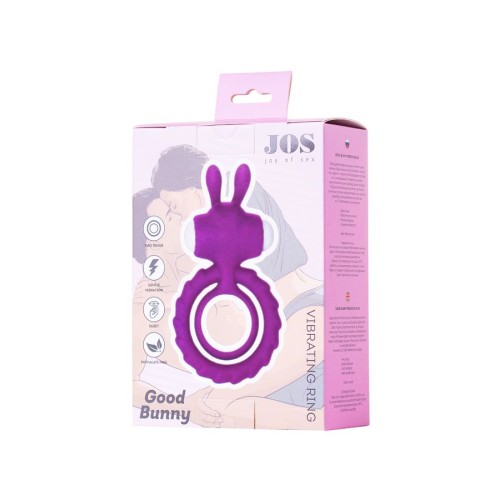 JOS GOOD BUNNY Penis Halkası, silikon, mor, 9 cm