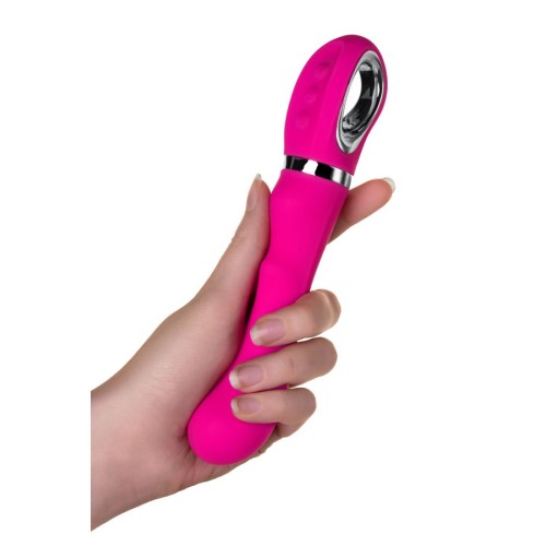 JOS PİLO Vibratör, WOW Modlu, Silikon, Pembe, 20 cm