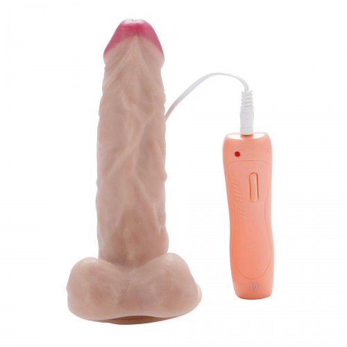 LIFELIKE VIBE Ultra Yumuşak Dokulu Titreşimli ve Rotasyonlu Realistik Vibratör Penis 20 CM