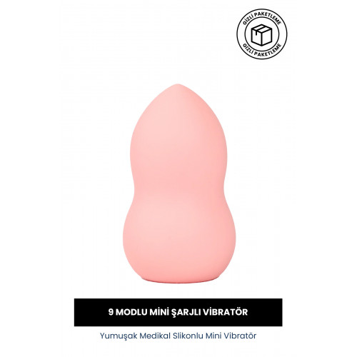 Makyaj Süngeri Görünümlü Gizli Mini Vibratör