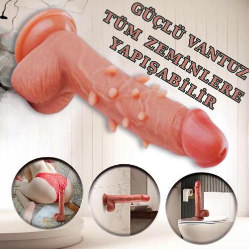 Master Perfection Dildo Pablo - Ultra Yumuşak Çift Katmanlı Tırtıklı Realistik Yapay Penis