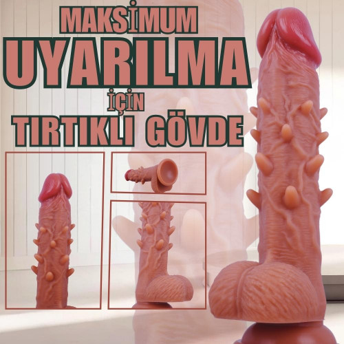 Master Perfection Dildo Pablo - Ultra Yumuşak Çift Katmanlı Tırtıklı Realistik Yapay Penis