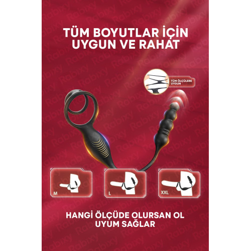 Prostat Uyarıcı Anal Vibratör ve Penis Halkası