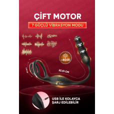 Prostat Uyarıcı Anal Vibratör ve Penis Halkası