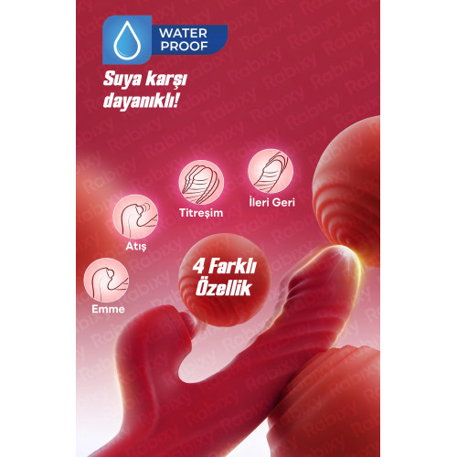 Rabixy 4 Fonksiyonlu Rabbit Vibratör