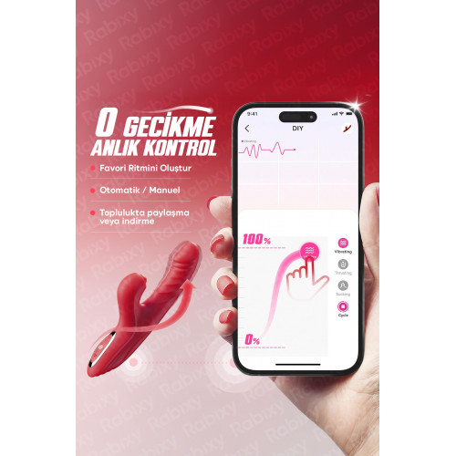 Rabixy 4 Fonksiyonlu Rabbit Vibratör