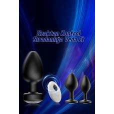 Rabixy Anal Oyuncak Uzaktan Kumandalı Titreşimli Başlangıç Seviye 2 Tıkaç Hediyeli