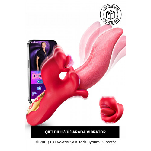 Rabixy Dil Vuruşlu G Noktası Ve Klitoris Uyarımlı Vibratör