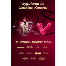 Rabixy Dil Vuruşlu ve İleri Geri Hareketli Giyilebilir Vibratör