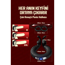 Rabixy Isıtmalı 10 Titreşim Modlu Geciktirici Penis Halkası