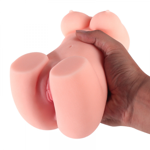 Rabixy JLo Anal Vajinal 2 Girişli Titreşimli Gerçekçi Mastürbatör