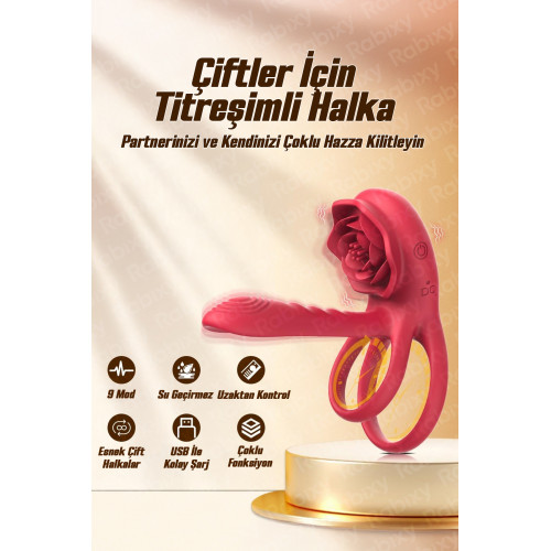 Rabixy Klitoris ve G Noktası Uyarıcı Penis Halkası