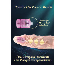 Rabixy Kontrollü Titreşim Penis Kılıfı Vurdukça Titreşen Sistem
