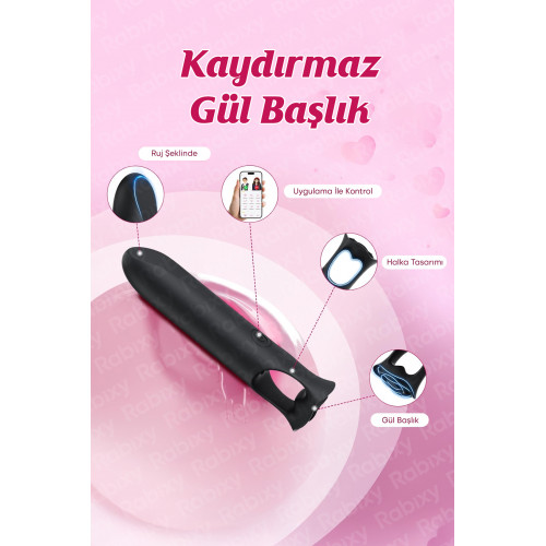 Rabixy Mobil Uygulamalı Ergonomik Bullet Vibratör