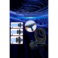 Rabixy Penis Halkası Perine Uyarıcılı 10 Titreşim Modlu