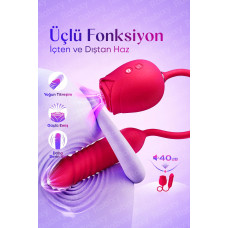 Rabixy Rose Trio İtişli ve Emişli Vibratör