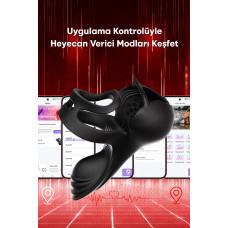 Rabixy Testis ve Perine Uyarıcı Kavrayıcı Penis Halkası