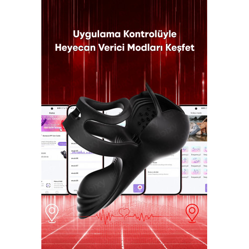 Rabixy Testis ve Perine Uyarıcı Kavrayıcı Penis Halkası