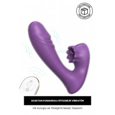 Rabixy Uzaktan Kumandalı Giyilebilir Dil Vuruşlu Vibratör