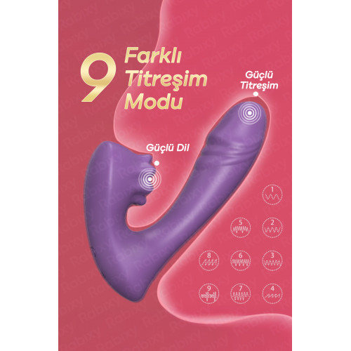Rabixy Uzaktan Kumandalı Giyilebilir Dil Vuruşlu Vibratör