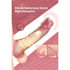 Rabixy Uzaktan Kumandalı Titreşimli Penis Kılıfı