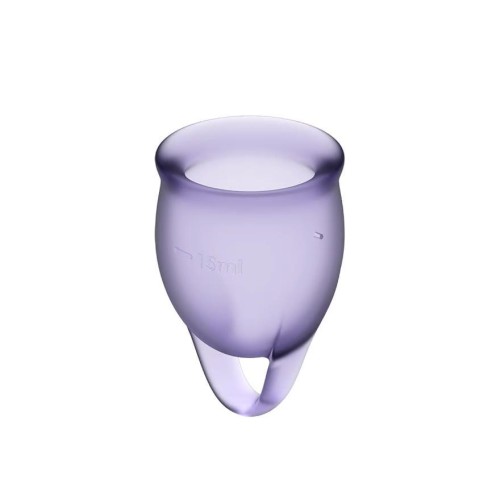 Satisfyer Feel Confident Menstrual Cup Lila