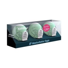 Satisfyer Masturbator Eggs - Riffle set of 3